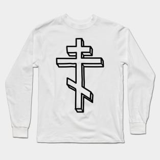 Eastern Orthodox Cross Long Sleeve T-Shirt